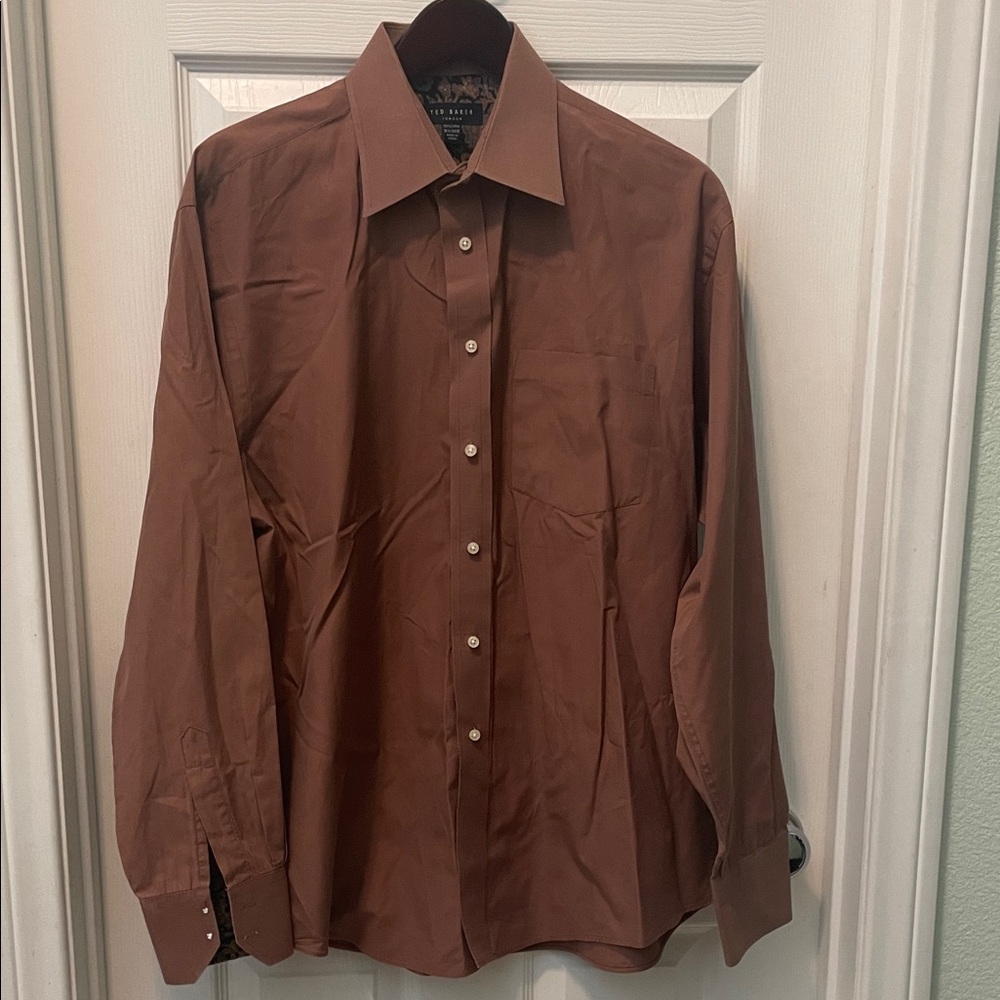 Ted Baker Men’s Brown Dress Shirt